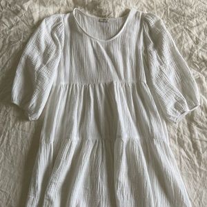 SOLD!! No Less Than LA white baby doll dress